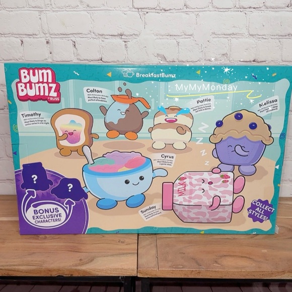 Bum Bumz Russ Breakfast Plush Set of 8 - Picture 3 of 3